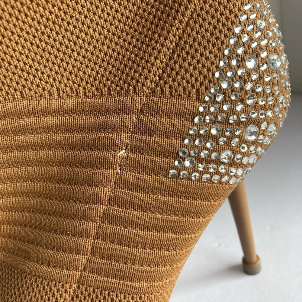 Ladies Pointed‎ Toe Stiletto Ankle Boots Sexy Women Stretch Elastic Sock Booties